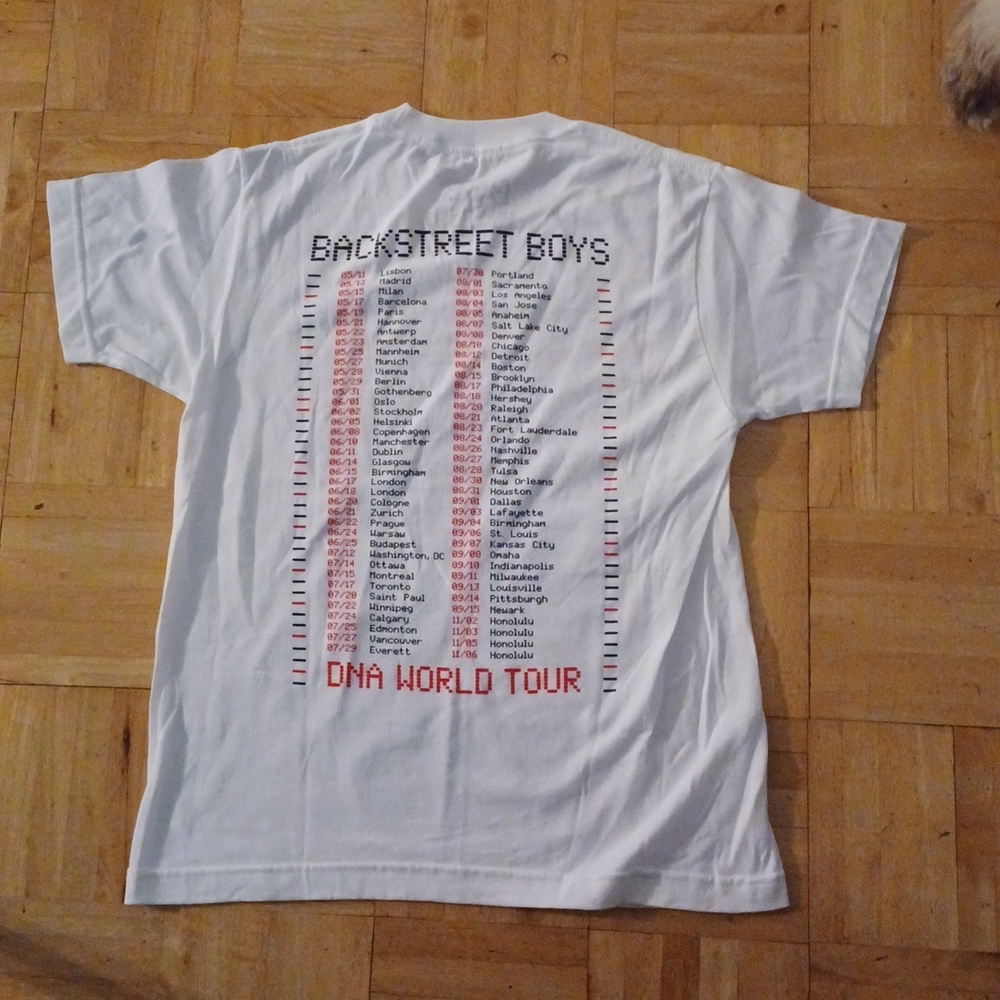 Back street Boys DNA world Tour  Tee Shirt Size Small